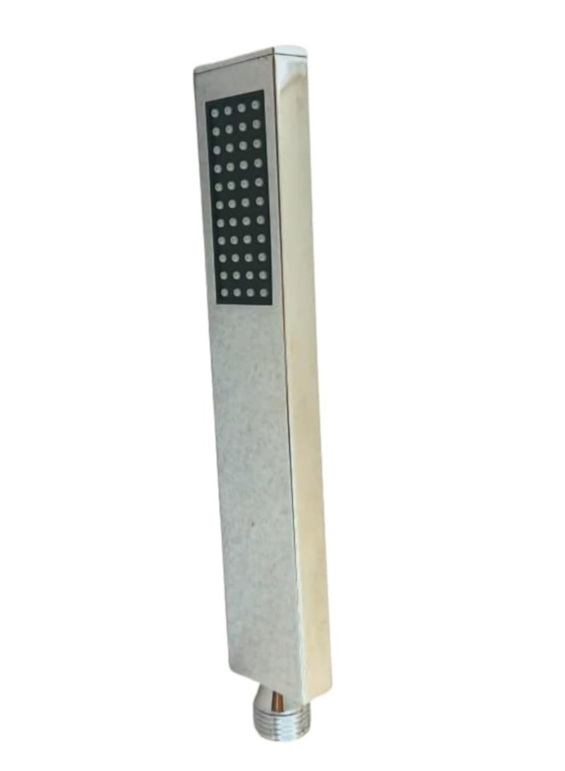 Metal Hand Shower Head (Square Silver) - Image 2