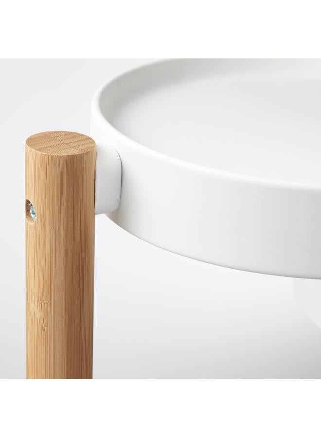 Zaboon Plant Stand, Bamboo/White, 78 Cm - Image 4