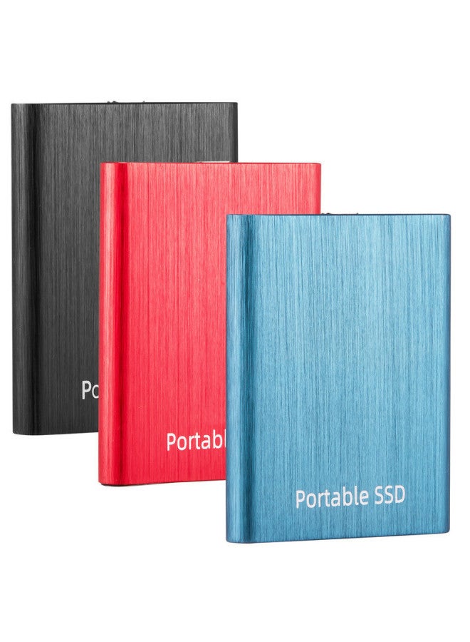 1TB 2TB 4TB 8TB 16TB High-speed SSD Mobile Hard Disk Mini Metal Wire Drawing-Capacity:6TB-Interface:Red - Image 2