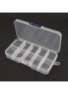 Ozan Tuhafiye 10 Compartment Adjustable Plastic Organizer Box Sewing Box Jewelry Box Organizer Box  - Image 3