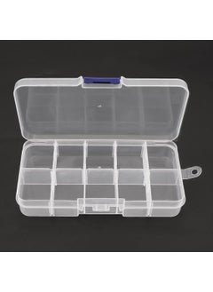 Ozan Tuhafiye 10 Compartment Adjustable Plastic Organizer Box Sewing Box Jewelry Box Organizer Box  - Image 4