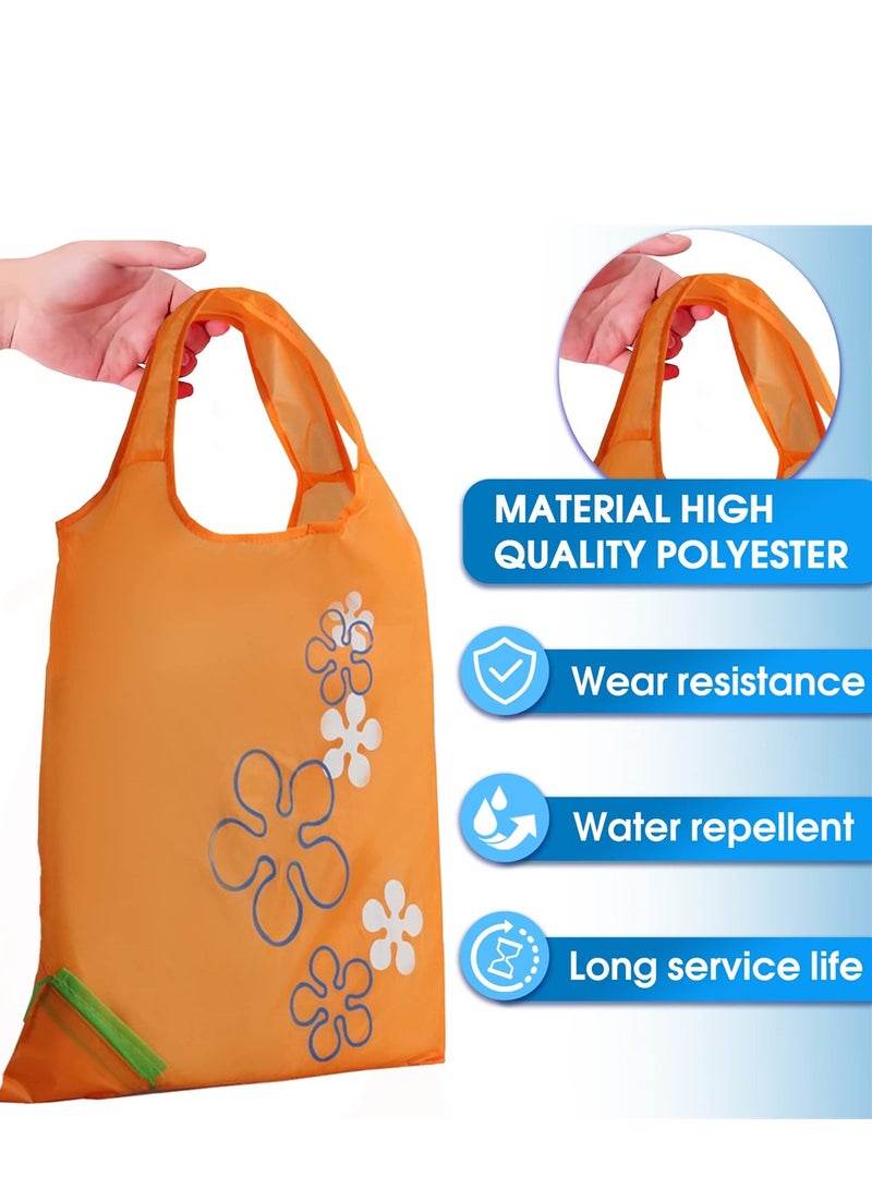 Eco-Friendly Reusable Grocery Bags, 5 Pack Washable and Foldable Tote Bags for Shopping, Polyester Gift Bags - Image 3