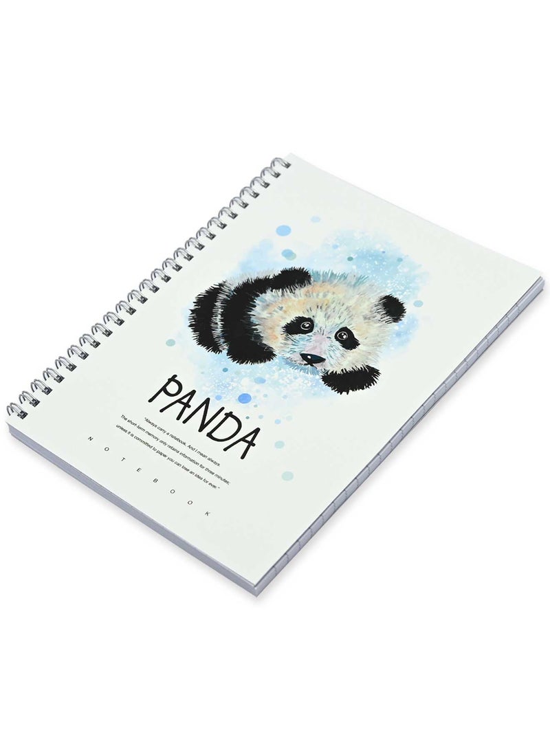 FIS مجموعة FIS من 5 دفاتر ملاحظات ذات غلاف ناعم، 96 ورقة تصميم باندا A5 6 -FSNBSSCA596-PAN6 - Image 1