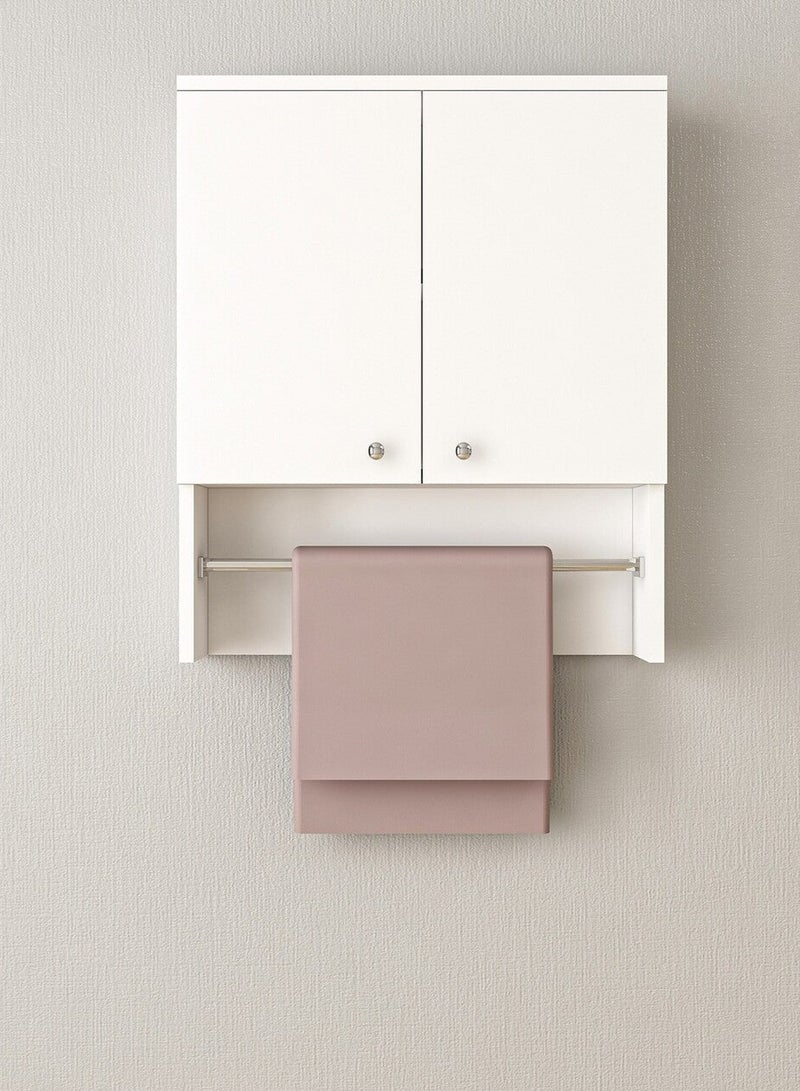 Gad Woods Gadwoods-White Wood Bathroom and Kitchen Storage Unit - Wood Bathroom Unit - Kitchen Storage Units - Image 1