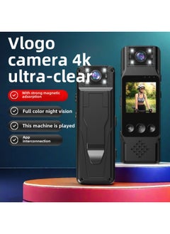 Generic 4K Camera Chest Video Artifact Wifi Law Enforcement Recorder Motion Camera Video Recorder Recording Shooting Panorama-Body Color:4k Top Version  - Official Standard Configuration  - Image 3