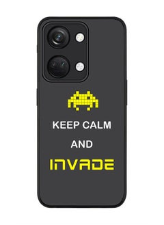 Rugged Black edge case for ONEPLUS NORD 3 5G / OnePlus Ace 2V, Slim fit Soft Case Flexible Rubber Edges Anti Drop TPU Gel Thin Cover -  Keep Calm And Invade
