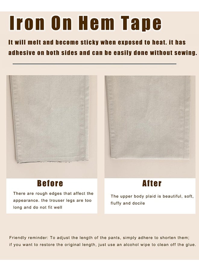 2 Rolls of Ironing Cloth Tape for Repairing Curtains,Clothes,Pants,Pillowcases - Image 5