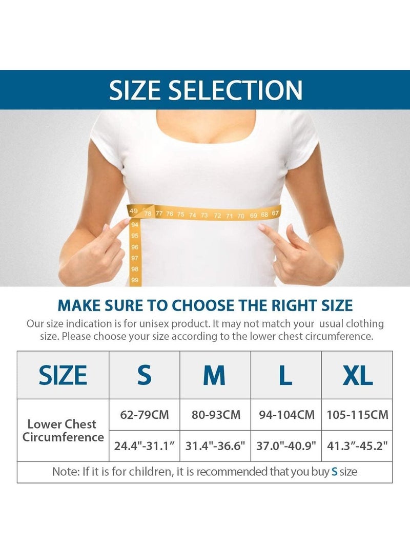 SYOSI مصحح وضعية الجسم للنساء والرجال، دعامة دعم خفيفة الوزن للغاية للجزء العلوي من الظهر لتخفيف آلام الترقوة والرقبة والظهر والكتف، مصحح وضعية الجلوس الجديد غير المرئي القابل للتعديل (L) - Image 5