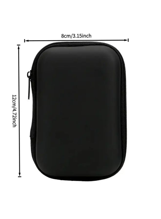 Purple Travel Electronics Organizer Pouch For USB Cable Earphone Memory Card Storage - Image 3