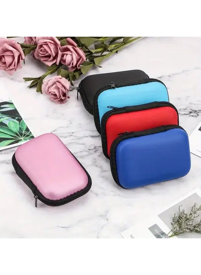 Purple Travel Electronics Organizer Pouch For USB Cable Earphone Memory Card Storage - Image 5