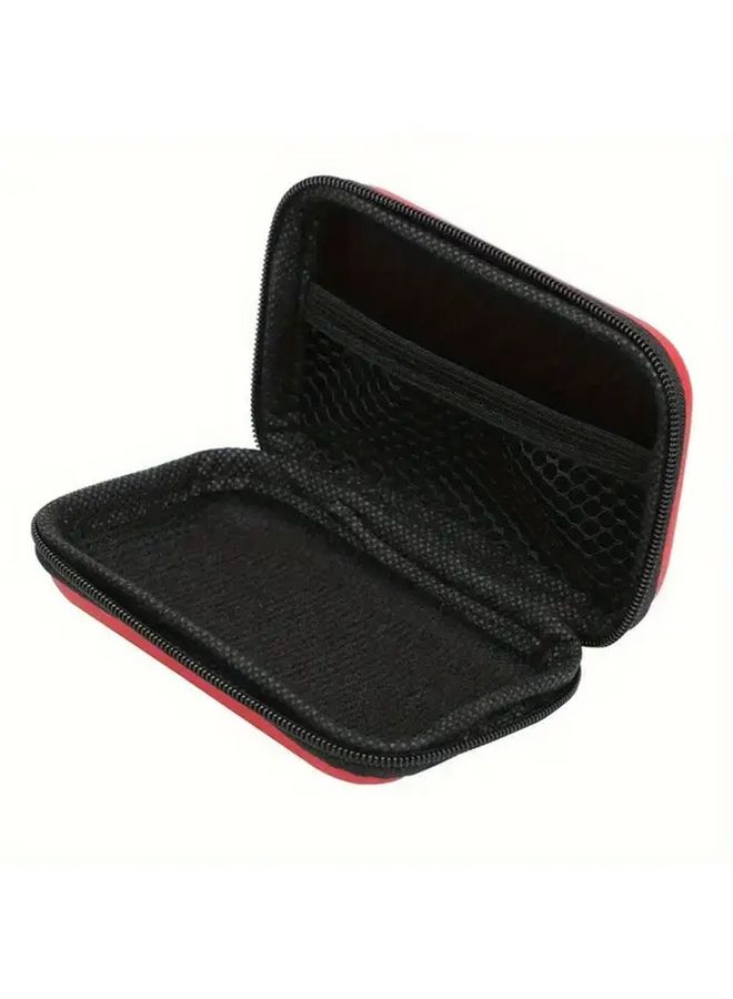 Purple Travel Electronics Organizer Pouch For USB Cable Earphone Memory Card Storage - Image 2