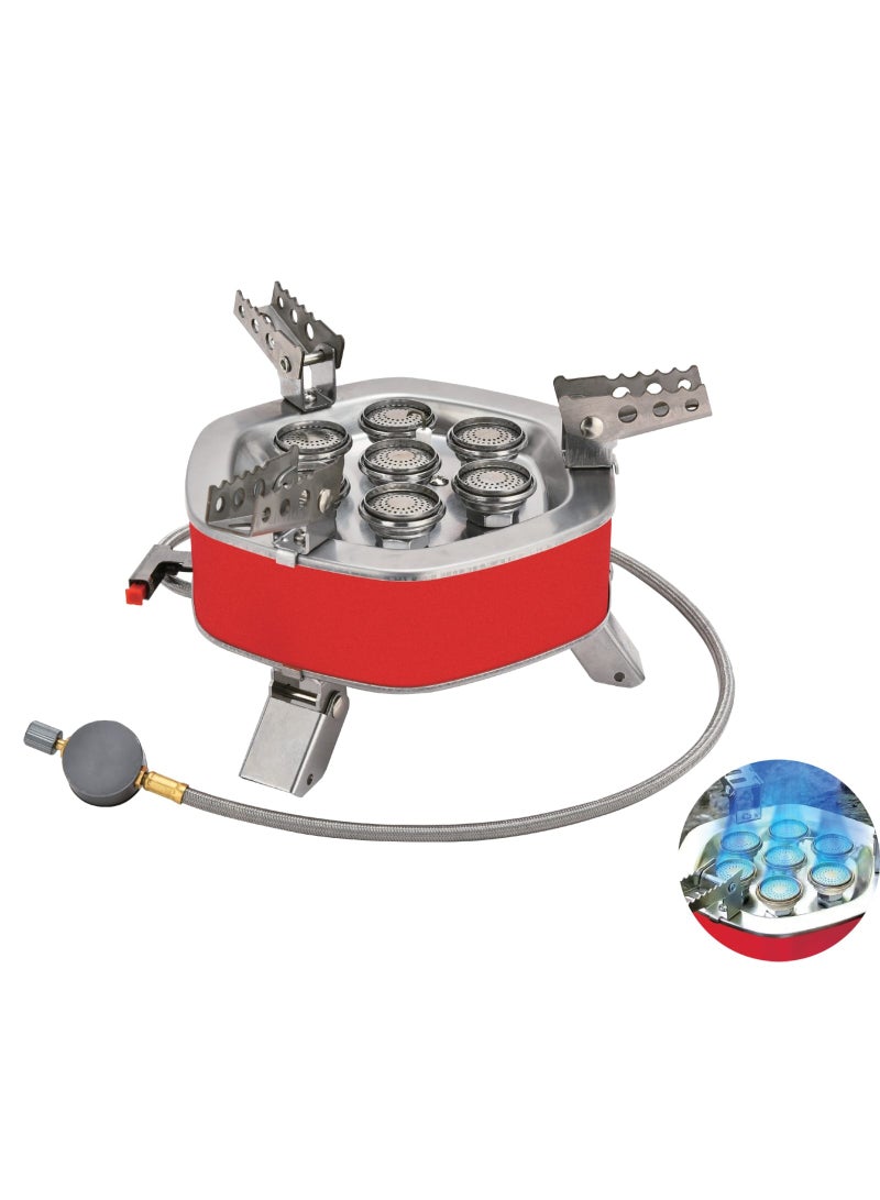 إليت فرن غاز سفاري SSF04 صغير الحجم وموثوق للاستخدام في التخييم والأنشطة الخارجية، مزود بنظام تحكم متطور في اللهب وأرجل قابلة للطي وتركيب سهل لوعاء الغاز. - Image 2