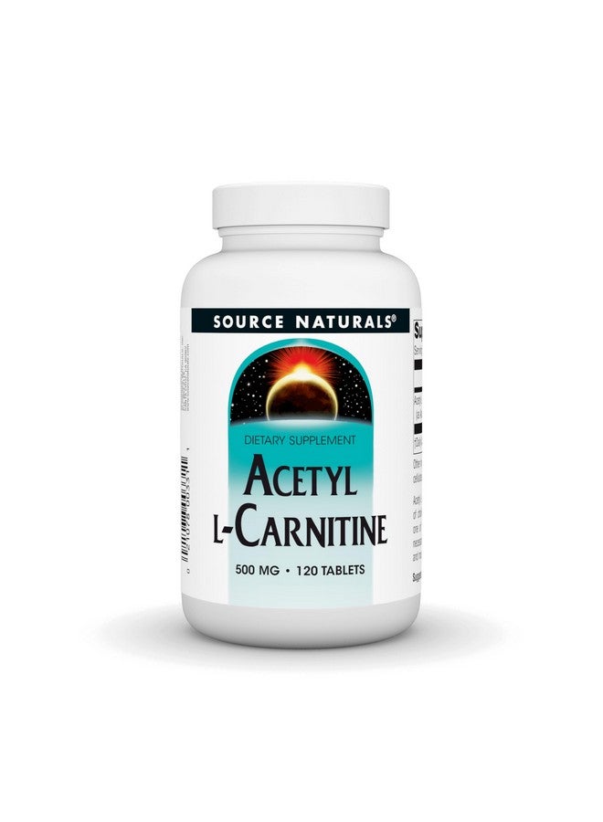 Source Naturals Acetyl L-Carnitine 500 Mg Tablet, 120 Count - Image 1