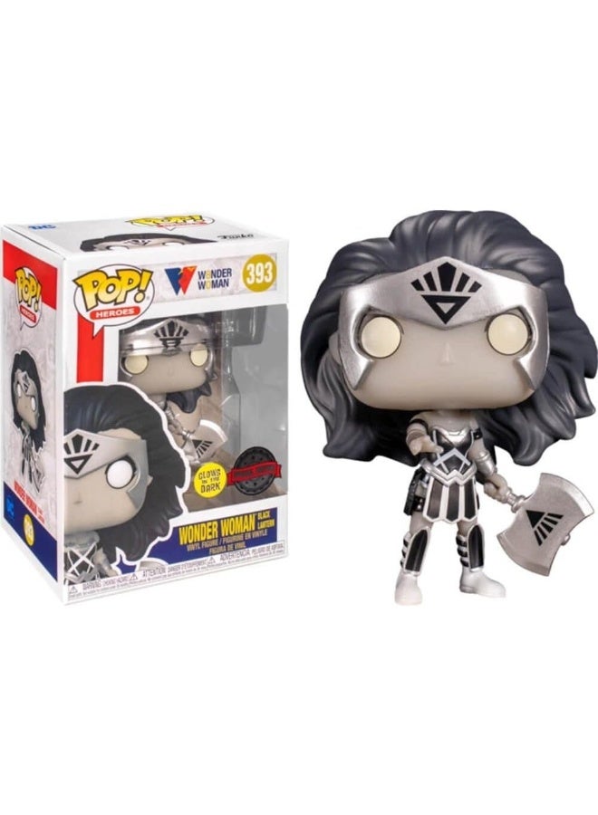 Funko POP Heroes: Wonder Woman 80th Anniversary - Glow in The Dark Black Lantern Wonder Woman, 3.75 inches - Image 1