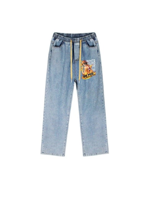 New One Piece Wide Leg Casual Jeans