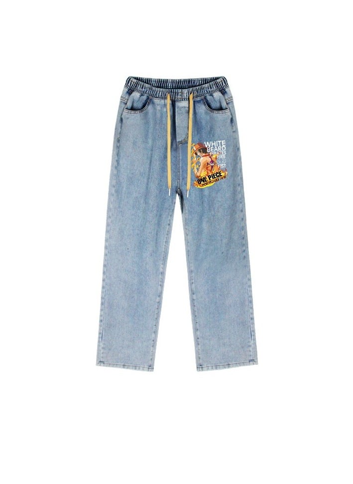 KUYING - New One Piece Wide Leg Casual Jeans - Image 1