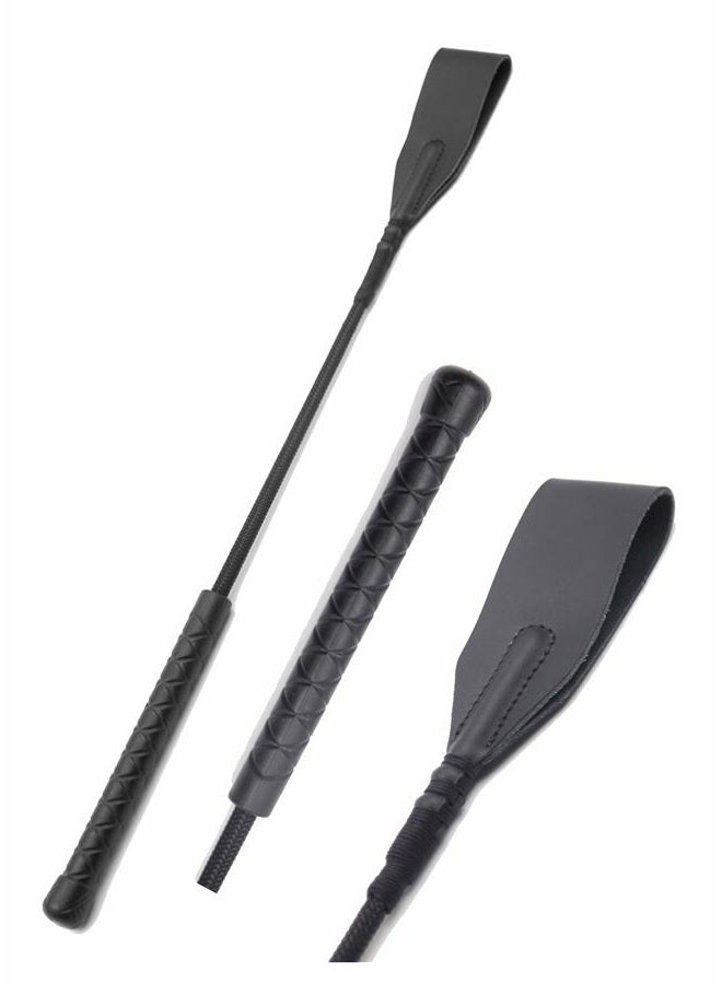 Riding crop 18" for Horses, for Horses, Black, Black English - Image 1