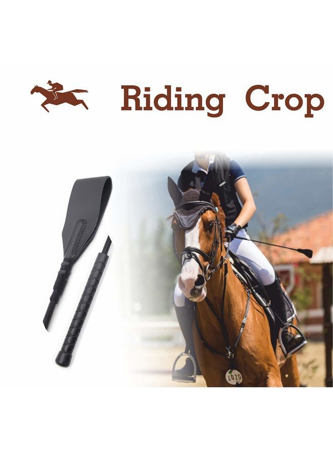 Riding crop 18" for Horses, for Horses, Black, Black English - Image 5