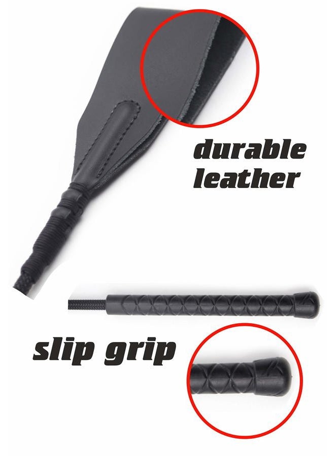Riding crop 18" for Horses, for Horses, Black, Black English - Image 2