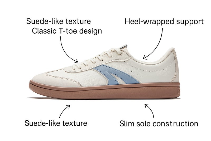 ANTA TT Berlin Classic German Trainer | Lightweight Soft Sole Retro Sneakers - Image 2