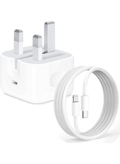 MFi Certified iPhone 20W Fast Charger, USB C Wall Fast Charger with 1m USB C to Lightning Cable Compatible with iPhone 14/14 Pro/14 Pro Max/13/12/SE2020/11/XR/XS Max/X/iPad, ect