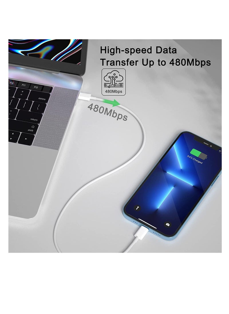 MJZ - MFi Certified iPhone 20W Fast Charger, USB C Wall Fast Charger with 1m USB C to Lightning Cable Compatible with iPhone 14/14 Pro/14 Pro Max/13/12/SE2020/11/XR/XS Max/X/iPad, ect - Image 1