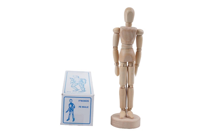 Brustro Artists Human Manikin (Mannequin) - Female 8 Inches - Image 5