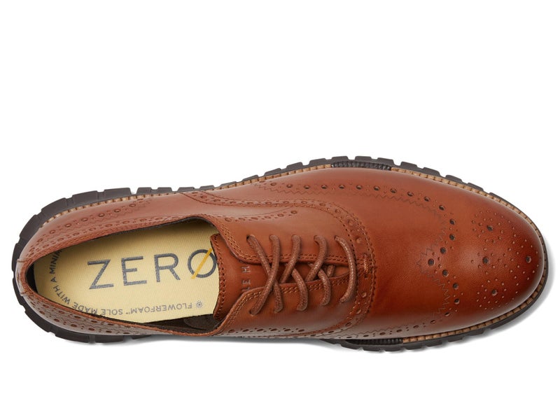 Cole Haan Mens Zerogrand Remastered Wing Tip Oxford, British Tan/Java, 8.5-W US - Image 2