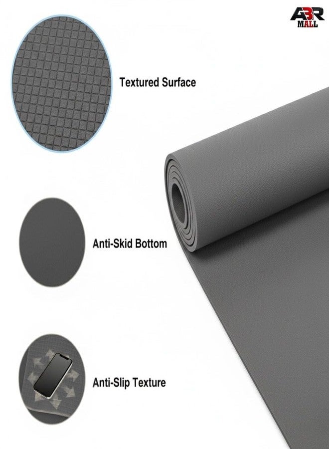ABR Mall Eco-Friendly Anti-Slip 4MM Thickness Yoga mat for Gym Workout and Flooring Exercise Yoga Mat for Men & Women Fitness - Image 2