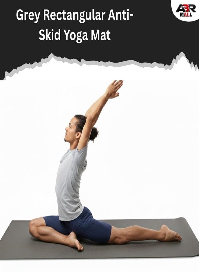 ABR Mall Eco-Friendly Anti-Slip 4MM Thickness Yoga mat for Gym Workout and Flooring Exercise Yoga Mat for Men & Women Fitness - Image 3