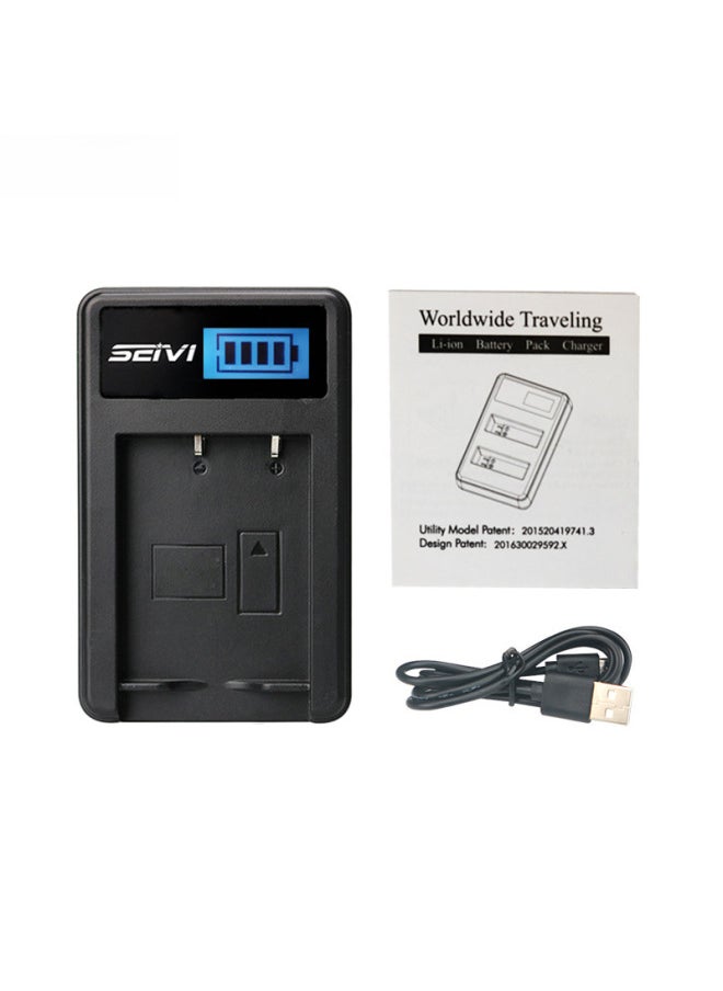 Generic - Seivi Camera Battery Charger En-El14 En-El3e En-El15 Compatible With Nikon DSLR Accessories Single Power Micro Single-Standard Capacity:EN-EL3/EN-EL3E (double Charge) - Image 1