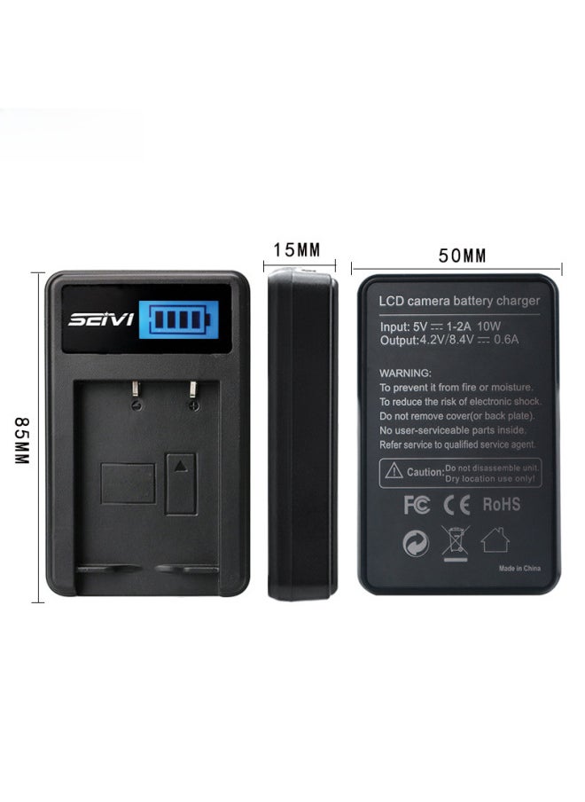 Generic - Seivi Camera Battery Charger En-El14 En-El3e En-El15 Compatible With Nikon DSLR Accessories Single Power Micro Single-Standard Capacity:EN-EL3/EN-EL3E (double Charge) - Image 1