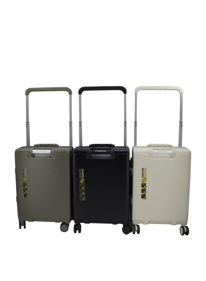 Prosperity Premium Luggage PC Composite Material, Wear-Resistant Studs, Foldable Cup Holder, 20"/24"/28" Business Suitcase - Image 4