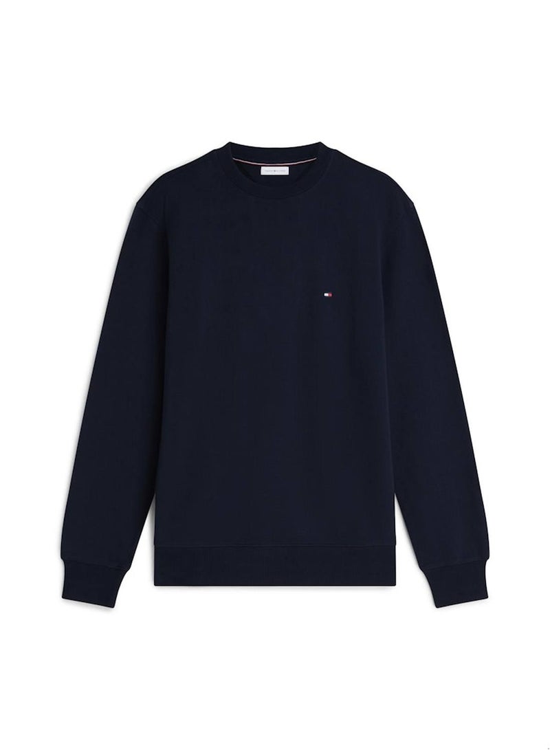 تومي هيلفيغر سويت شيرت من قماش تيري بفتحة رقبة مستديرة - Image 5