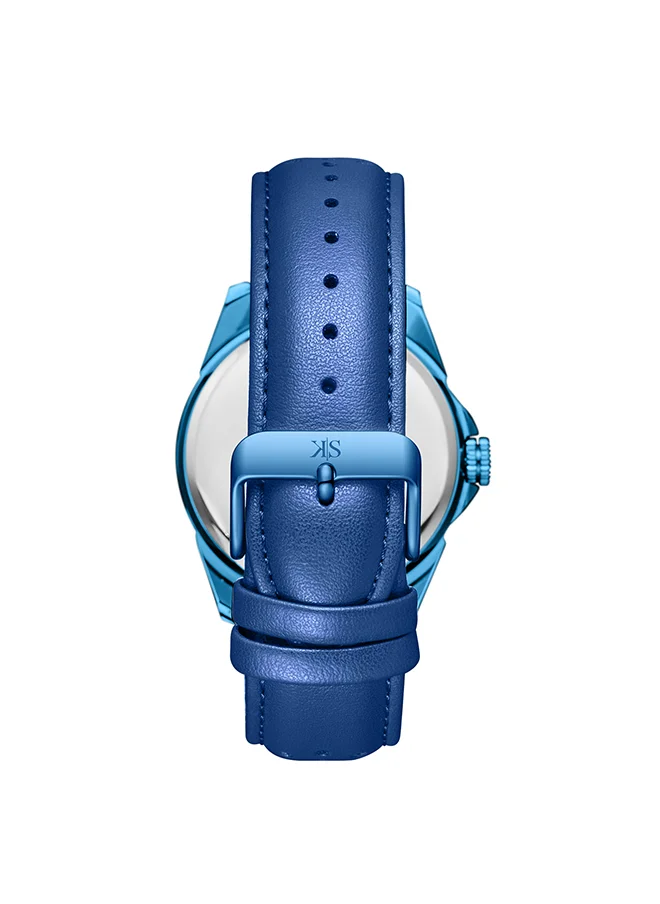 KENNETH SCOTT Men's Blue  Dial Analog Watch - K24022-NLNNY