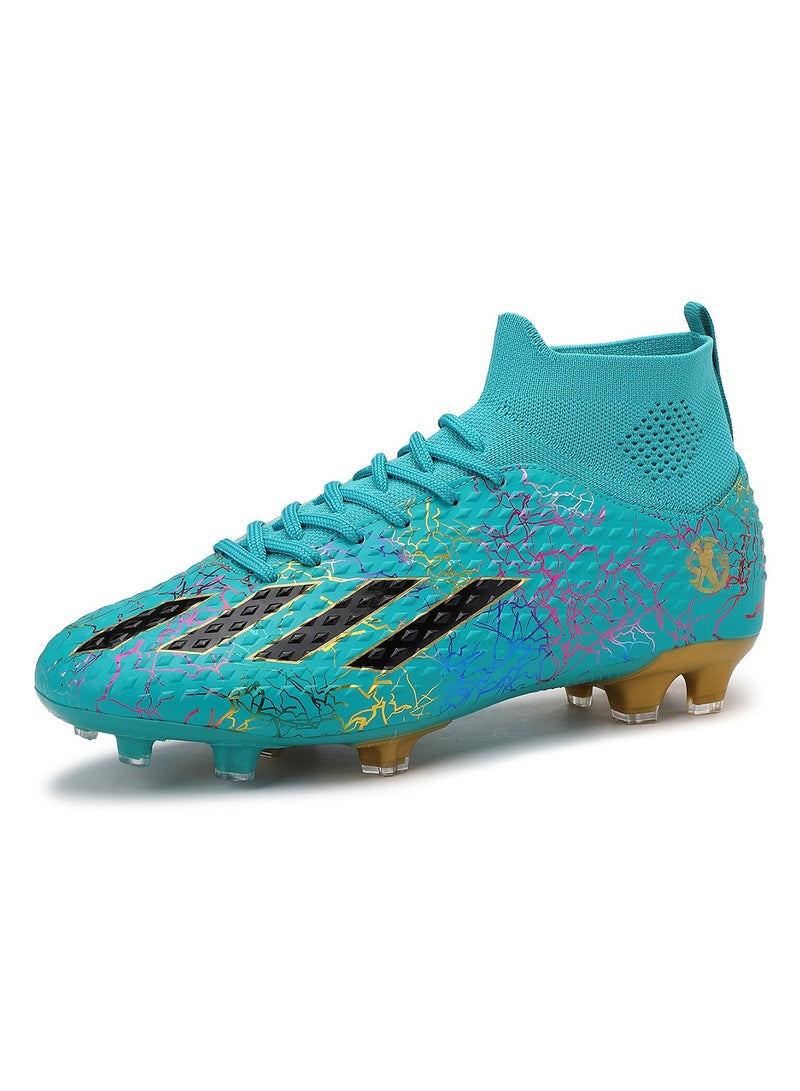 SKY WING Men and Women Soccer Shoes Adults FG Sole Soccer Cleats Elastic High-collar Knit Design Lightweight Training Football Shoes - Image 1
