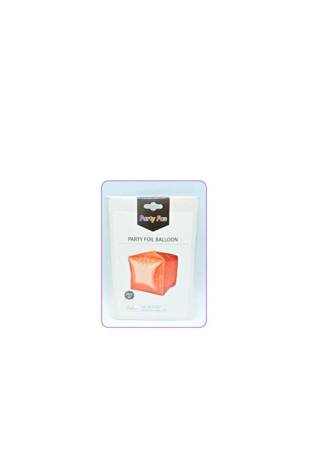 PARTY FUN - 4D Square Foil Balloon 22inch Elevate Your Celebration with Stunning Dimension - Image 1