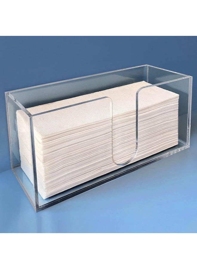 TPGP Acrylic Paper Towel Holder (5mm Acrylic) Paper Towel Dispenser Countertop-Bathroom, Kitchen  - Image 1