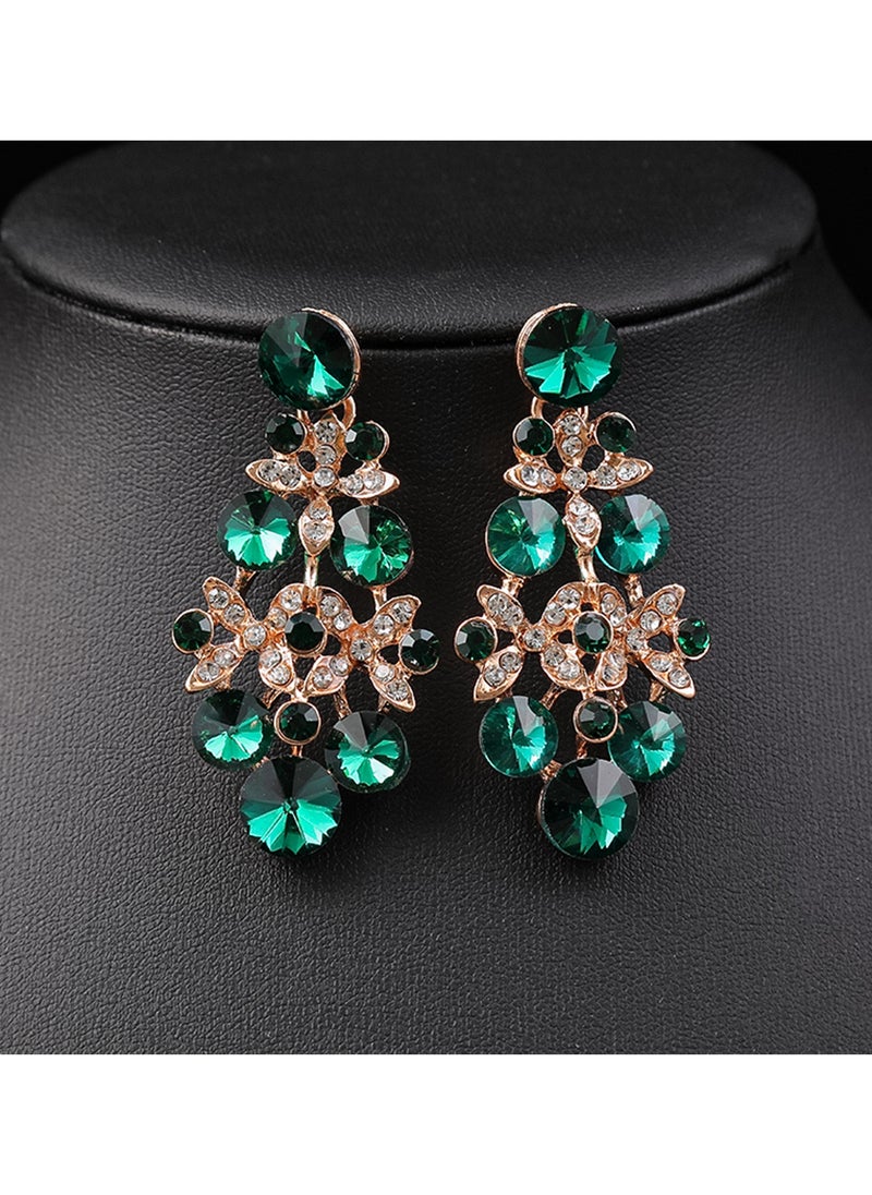 Sharpdo 2-Piece Elegant Retro Necklace and Earrings Set - Image 3