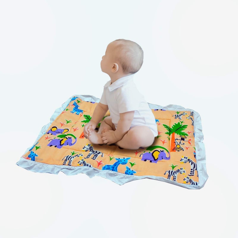 Fashtastic Newborn Baby Lacy Muslin Godari, Swaddle Bed, Baby Bedding (Multicolour)(6-12 Months) (60 x 80 Centimeters)(Pack of:3) - Image 3