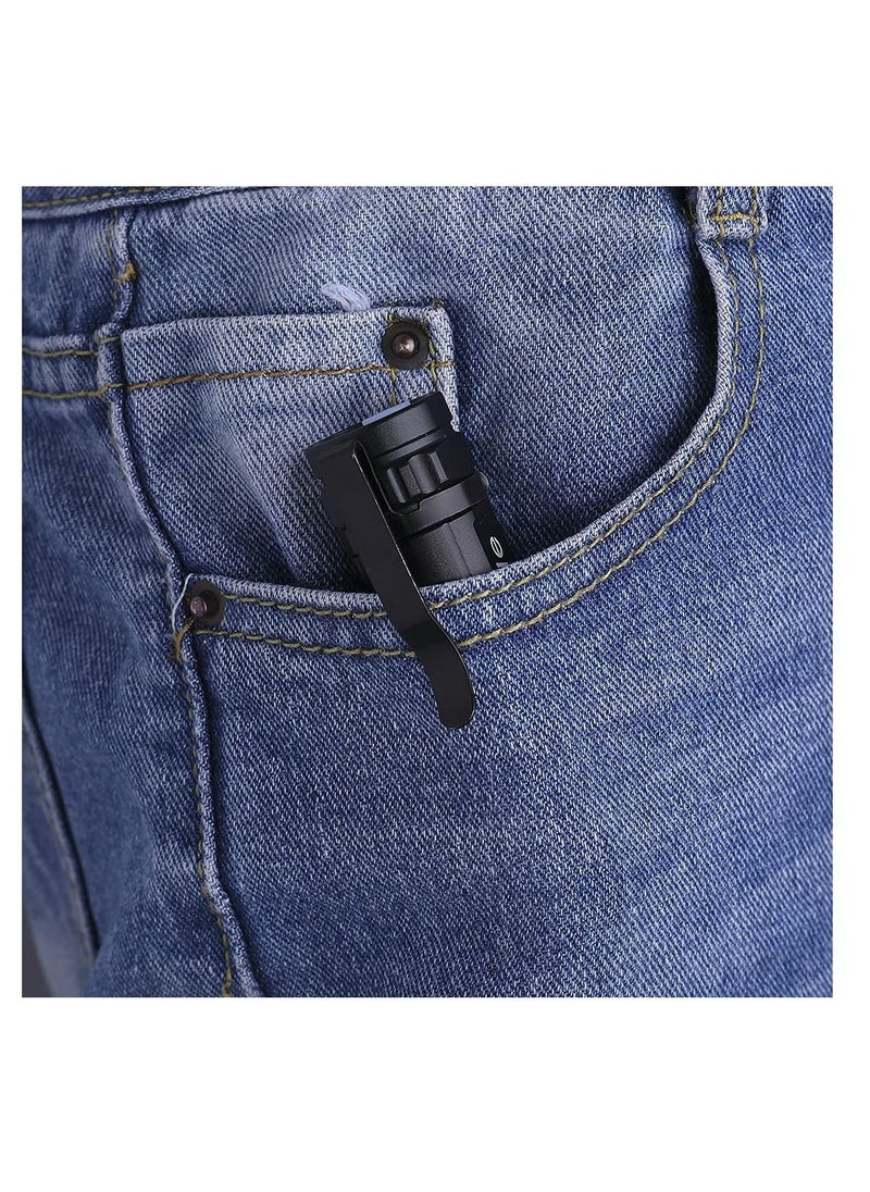 SYOSI - KH003 Mini Small Pocket LED Flashlight USB Rechargeable High Lumens Bright Powerful flashlights Pack of 5 - Image 1