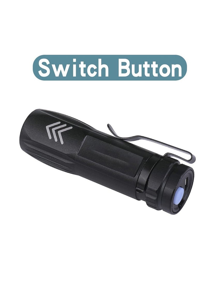 SYOSI - KH003 Mini Small Pocket LED Flashlight USB Rechargeable High Lumens Bright Powerful flashlights Pack of 5 - Image 1
