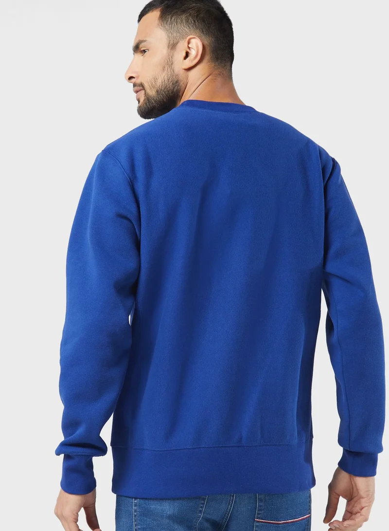 Champion Logo Knit Sweatshirt
