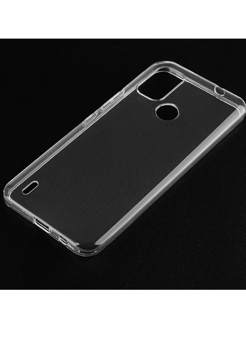 ماركة غير محددة - حافظة متوافقة مع حافظة Nokia C21 Plus، حافظة جل TPU ناعمة وشفافة، سيليكون مرن مضاد للخدش لحماية الكاميرا، غطاء شفاف من مادة TPU - شفاف - Image 1