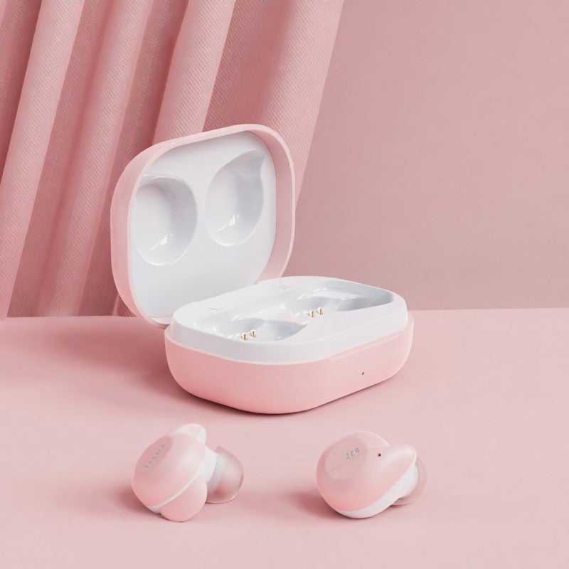 Erazer Wireless BT Headphones Purple Ergonomic Design BT 5.4 Noise Canceling Earbuds - AAC SBC Decoding Wireless Earbuds with Charging Case for Sports - Image 3