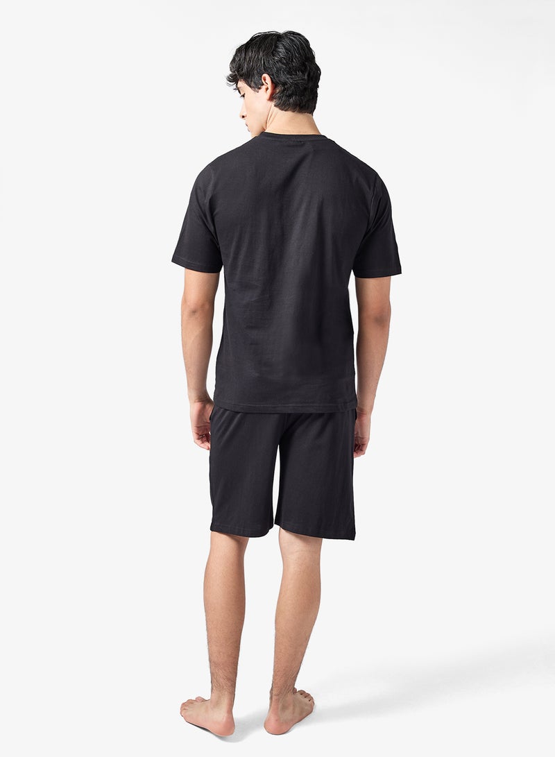 سفنتي فايف طقم بيجامة تي شيرت وشورت - Image 2