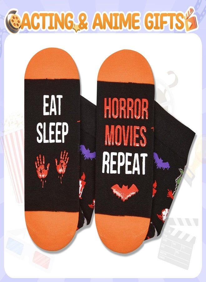 Zmart Horror Movie Lovers Gifts - Scary Movie Socks for Men Women Teens, Halloween Night Home Alone Socks - Image 4