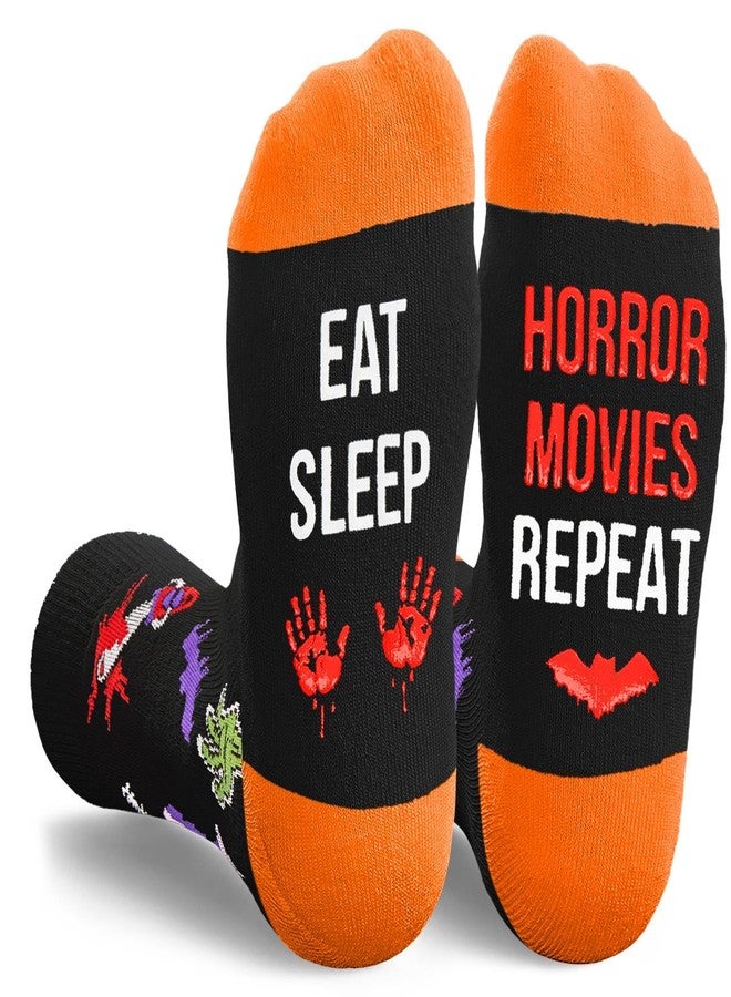 Zmart Horror Movie Lovers Gifts - Scary Movie Socks for Men Women Teens, Halloween Night Home Alone Socks - Image 1