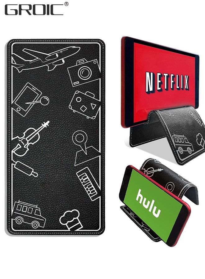 GROIC Airplane Travel Essentials for Flying Flex Flap Cell Phone Holder & Flexible Tablet Stand for Desk, Bed, Treadmill, Home & in-Flight Airplane Travel Phone Stand Accessories - Travel Must Haves Cool Ga - Image 1