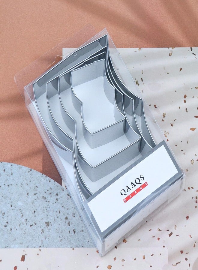 QAAQS مجموعة قوالب تقطيع البسكويت على شكل كتاب مفتوح، أحجام متنوعة - 5 بوصة، 4 بوصة، 3 بوصة، 2 بوصة - 4 قطع - ستانلس ستيل - Image 5